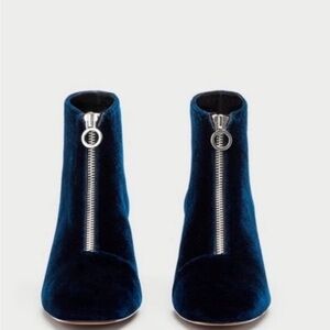 Zara Velvet ankle boots